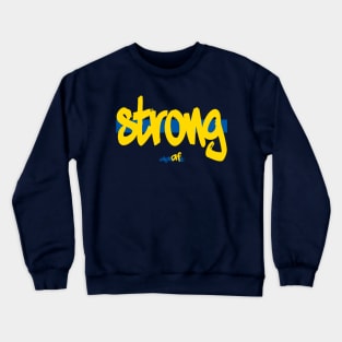 Strong Alpha Fit Blue and Yellow Crewneck Sweatshirt